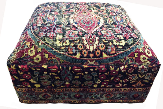 #630 Custom Made Oversized Antique Tribal Bakhtiari Ottoman /Table