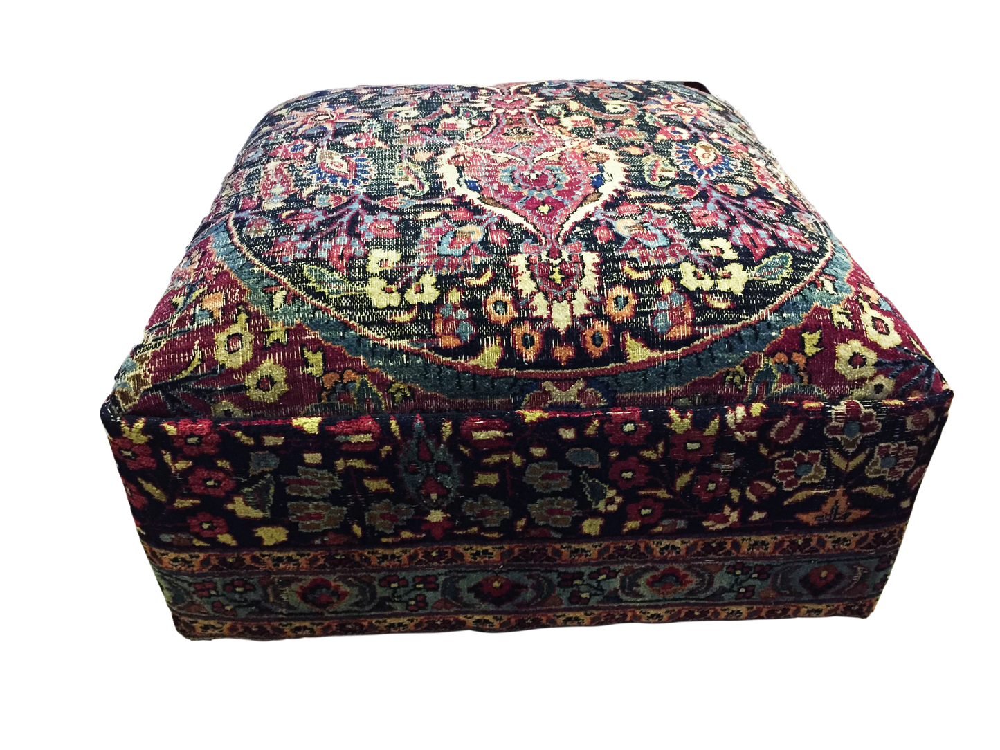 #630 Custom Made Oversized Antique Tribal Bakhtiari Ottoman /Table