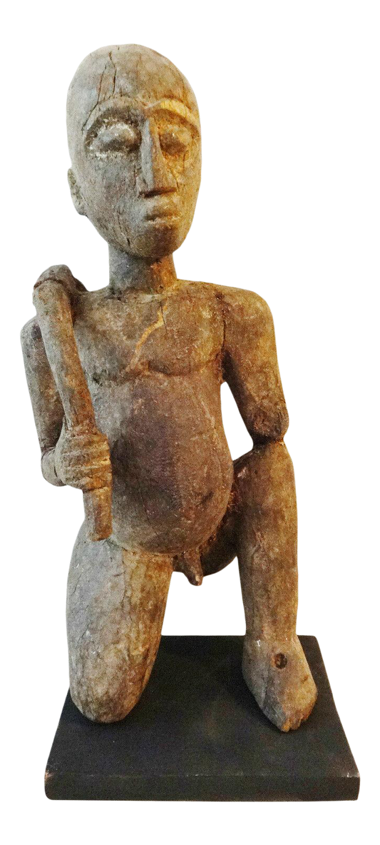 #813 Stunning Old Lobi Shrine Male  Figure Bateba 17 inch   African Burkina Faso