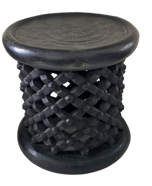 #3813 Old African Bamileke Spider Stool/Table 15.5" by 15"