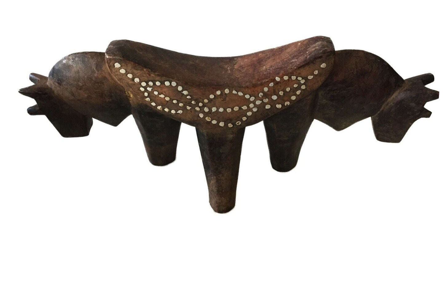 #1956 Dinka Headrest with Metal Studs South Sudan African